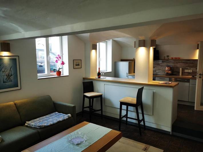 Ferienwohnung für 4 Personen, mit Sauna und Ausblick