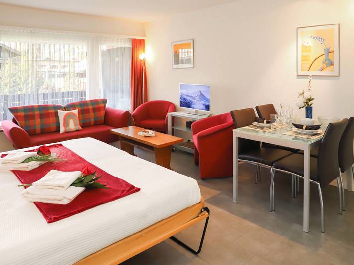 Ferienwohnung für 2 Personen, mit Balkon und Garten in Zermatt - 2