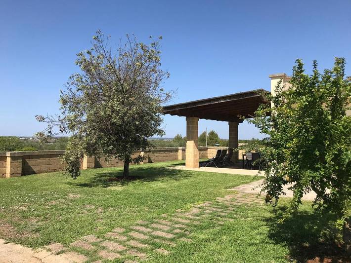 Casa vacanza per 6 persone, con giardino e panorama, con animali domestici in Andrano