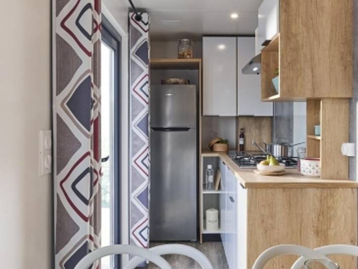 Camping Les Varennes - Mobilheim 6 personen - Grand Large 3 Zimmer in Le Bois-Plage-en-Ré, Ile de Re