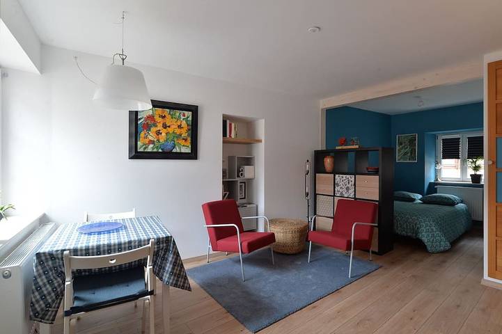 Apartamento entero, Square-meter air-conditioned studio in the heart of Obernai—quiet and comfortable, with a fully equipped kitchen in Obernai, Región de Sélestat-Erstein