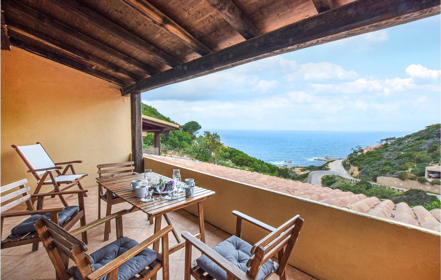 Appartement met zeezicht, keuken, zwembad en parkeerplaats in Costa Paradiso, Trinità d'Agultu e Vignola