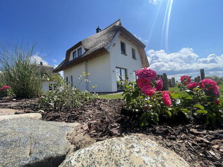 Ferienhaus für 6 Personen, mit Terrasse und Garten sowie Sauna und Seeblick in Dranske