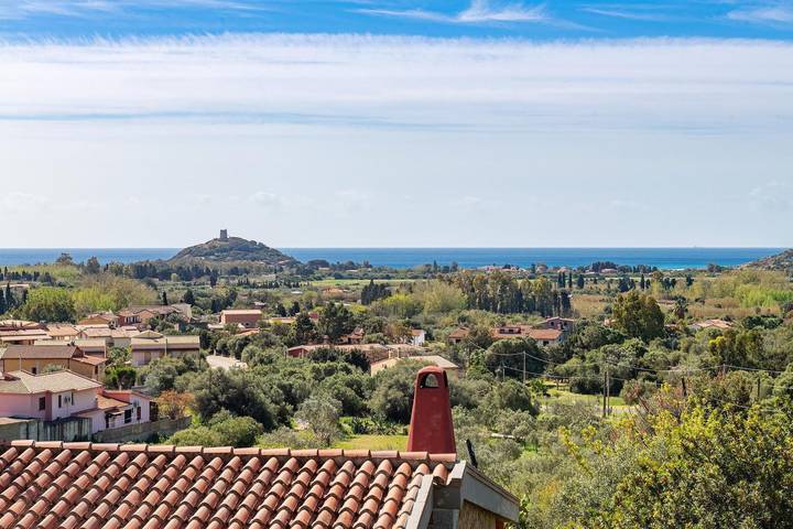 Ferienhaus für 6 Personen, mit Meerblick und Balkon/Terrasse sowie Garten und Ausblick in Chia - 3