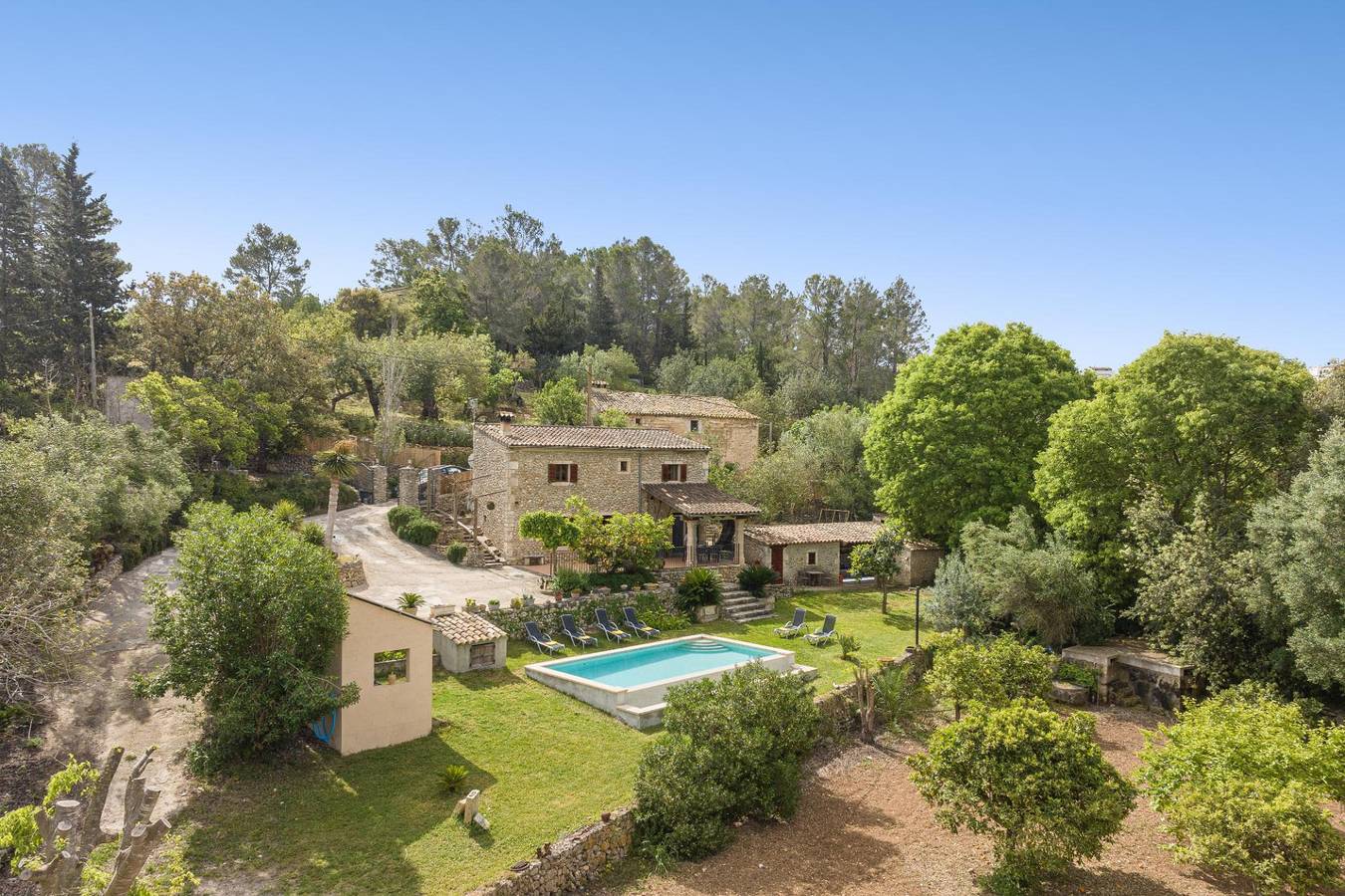 Residencia para 6 personas con piscina in Campanet, Interior de Mallorca