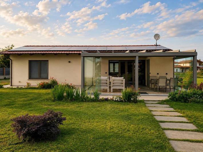 Chambre d’hôte pour 4 personnes, avec Terrasse ainsi que Jardin et Vue à Piozzo