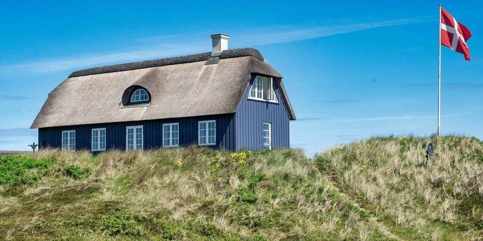 Ferienhaus mit Meerblick für 6 Personen, mit Terrasse in Vejers Strand