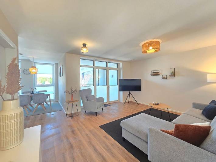Ferienwohnung für 4 Personen, mit Balkon und Sauna sowie Ausblick in Norden-Norddeich - 2