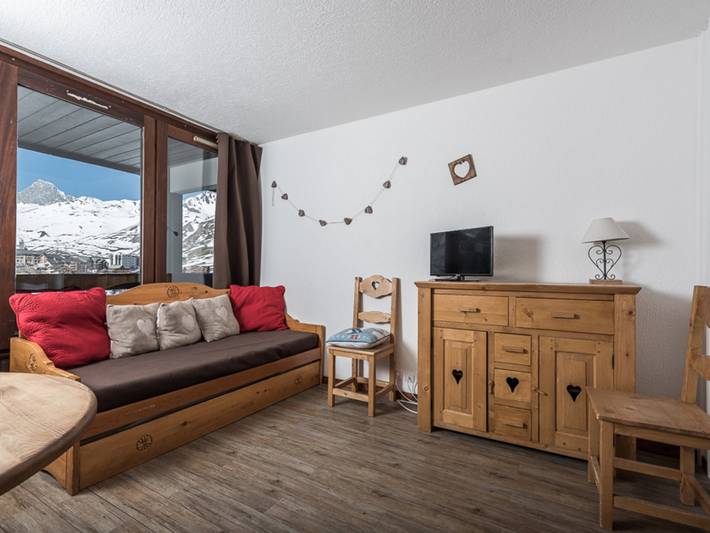 Chalet pour 4 personnes, avec Balcon à Tignes