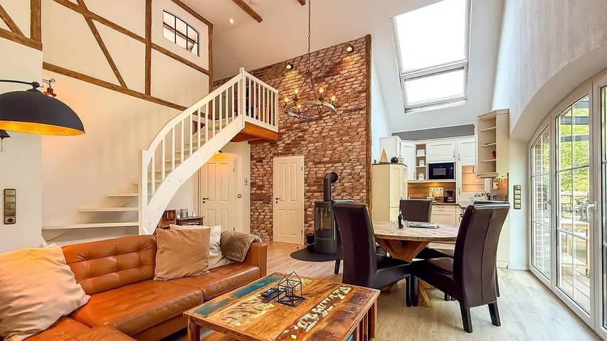 Ferienhaus für 6 Personen, mit Terrasse und Garten sowie Sauna in Hage