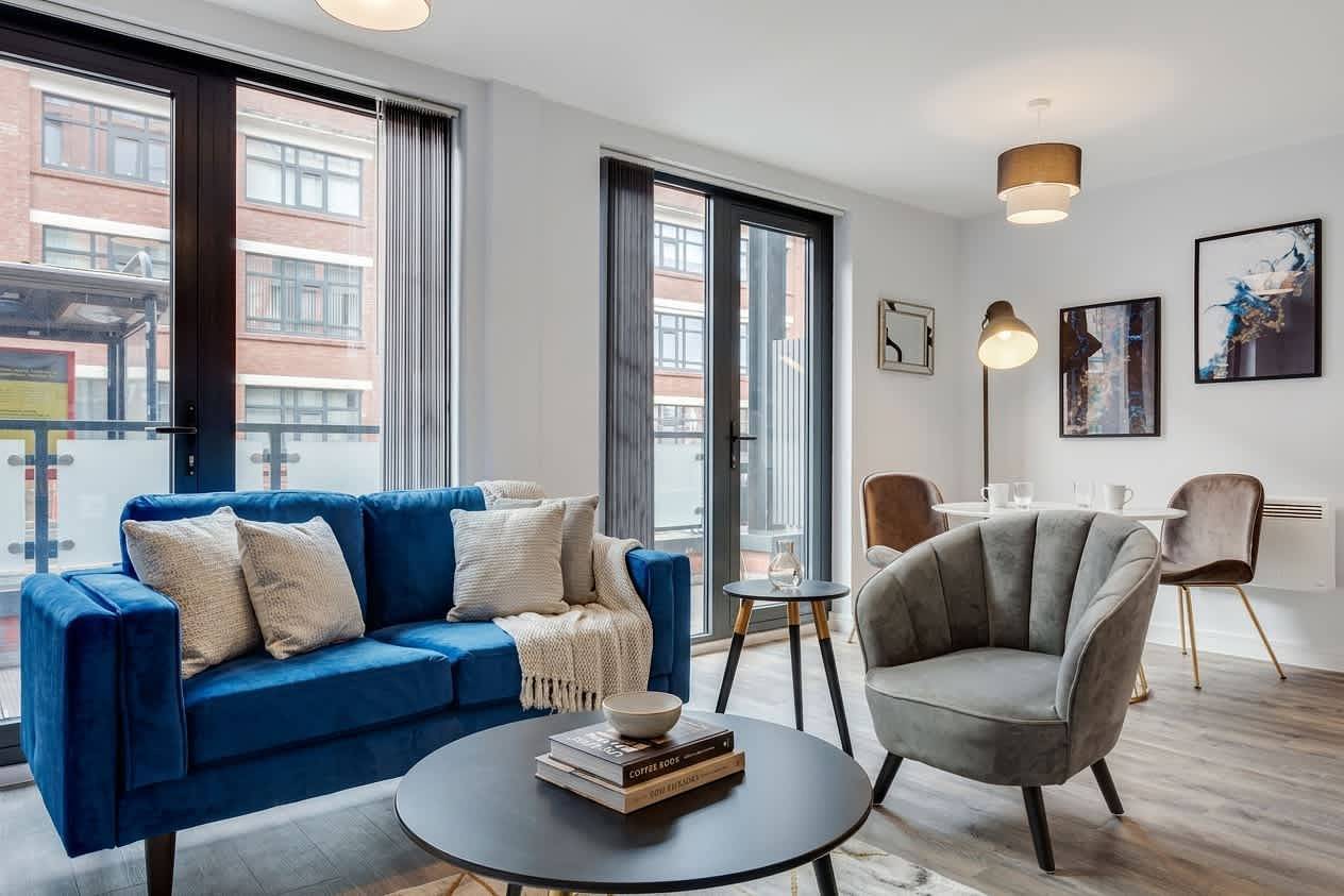 Ganze Wohnung, Modern 1Br Apt in Central Brum with Balcony in Birmingham, Birmingham und Umgebung