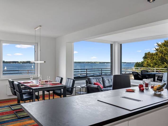 Ferienwohnung für 4 Personen, mit Balkon und Terrasse sowie Ausblick in Stadt Glücksburg