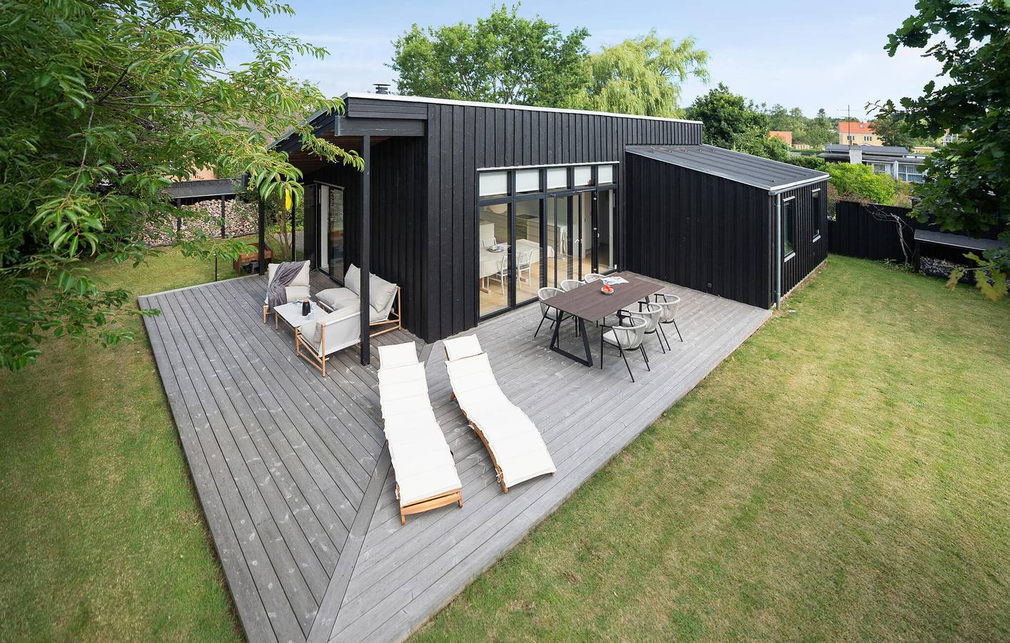 Ferienhaus für 6 Personen mit Terrasse in Høll, Børkop