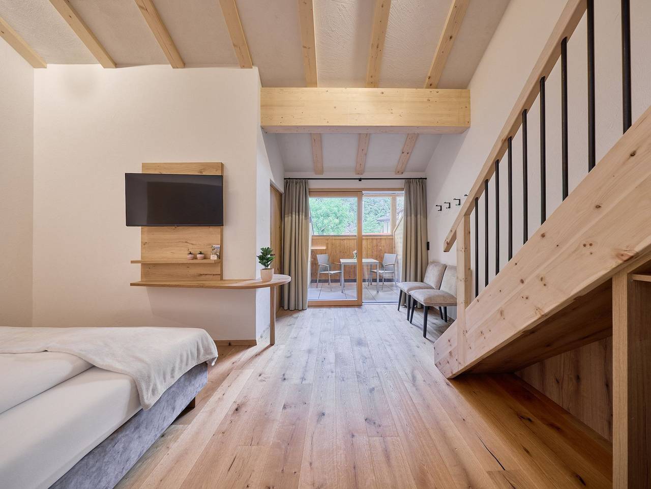 Hotel Schmuckhof Torgglkeller - Doppelzimmer Deluxe mit Balkon in Klausen, Dolomiti Superski