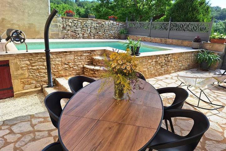 Location de vacances pour 6 personnes, avec Terrasse à Campagnac-lès-Quercy