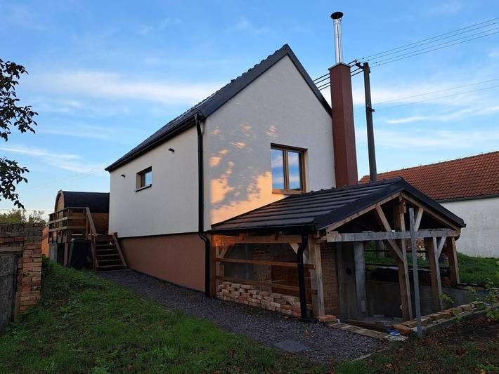 Dom dla 6 osób, z widok i taras oraz sauna w Morawy Południowe