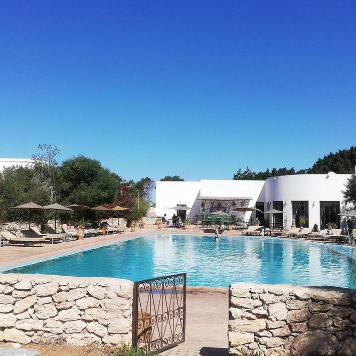 Hôtel pour 2 personnes, avec vue et jardin ainsi que piscine et bassin pour enfant