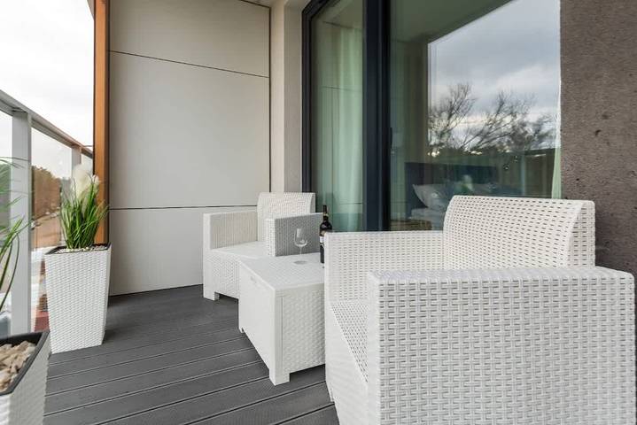 Ganze Wohnung, Stylish Apartment with Air Conditioning | Close to the Beach in Darłówko, Darłowo