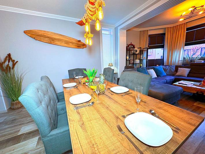 Ganze Wohnung, Villa Mila Fewo Eg 2 Zimmer mit Terrasse zentral gelegen, kostenloser Parkplatz in Hafen Büsum, Büsum