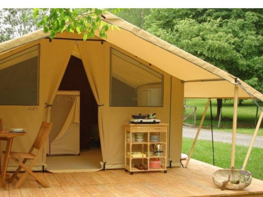 Camping les Peupliers - Safarizelt 5 personen - Ecolodge in Colombiers, Côte d'Améthyste