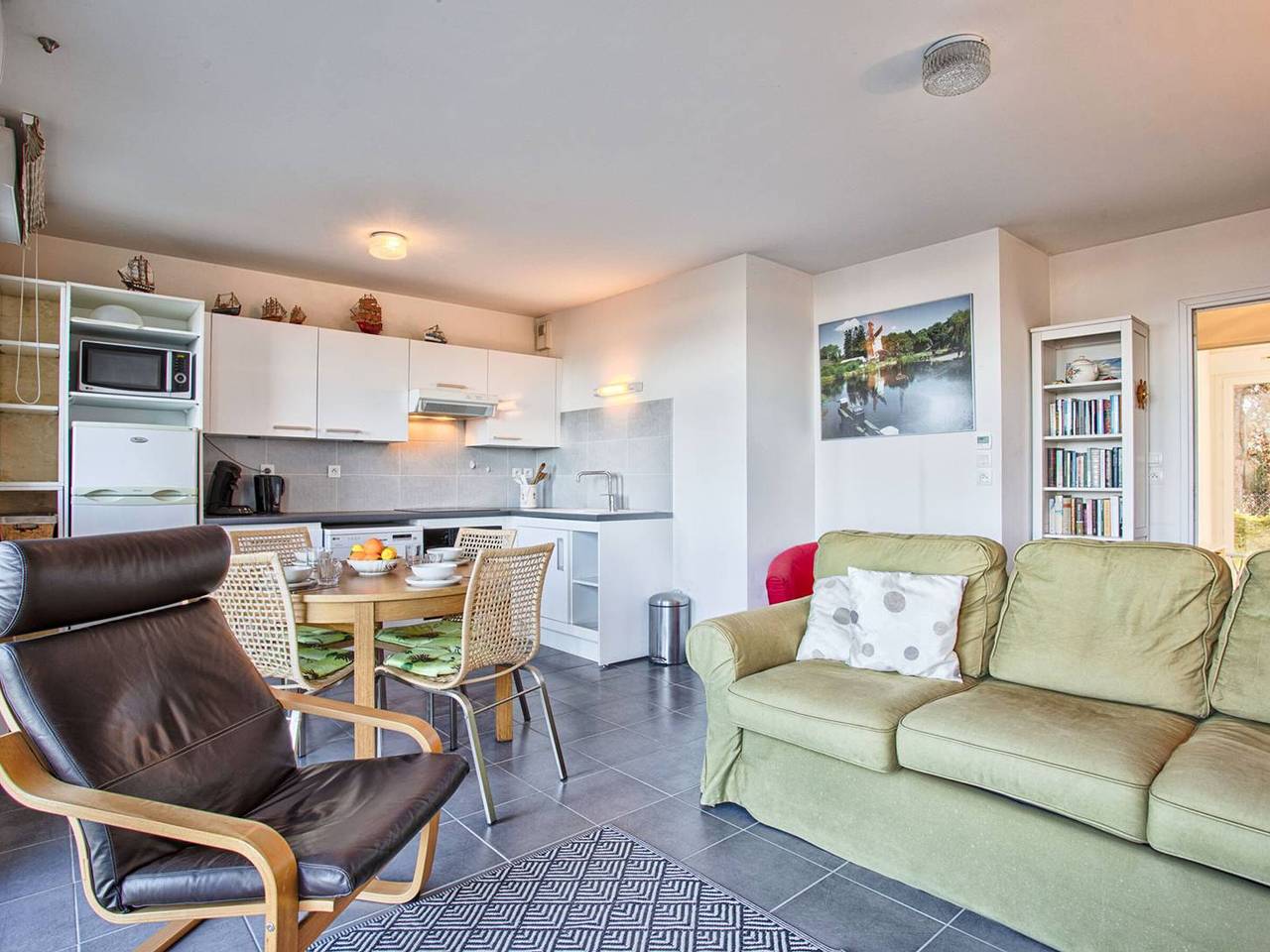 Ganze Wohnung, 2-Zimmer-Wohnung mit Doppelterrasse in Merville-Franceville-Plage in Merville-Franceville-Plage, Caen und Umgebung