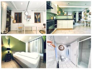 Gîte pour 3 personnes, avec terrasse et vue à Chalencon
