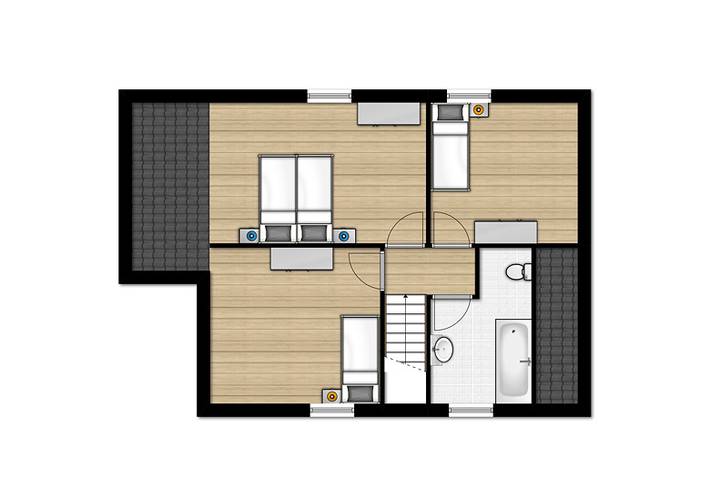 Ferienhaus für 4 Personen, mit Balkon/Terrasse und Terrasse sowie Sauna in Scharendijke - 4