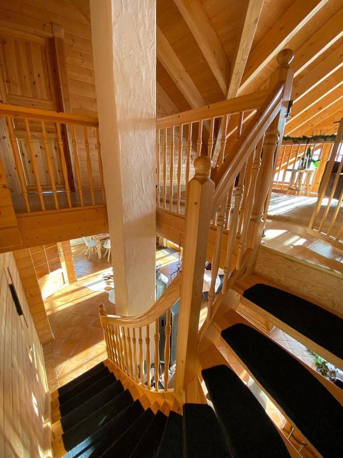 Luxus Blockhaus Willingen - Panoramablick, direkt am Skilift in Willingen, die Mittelgebirge