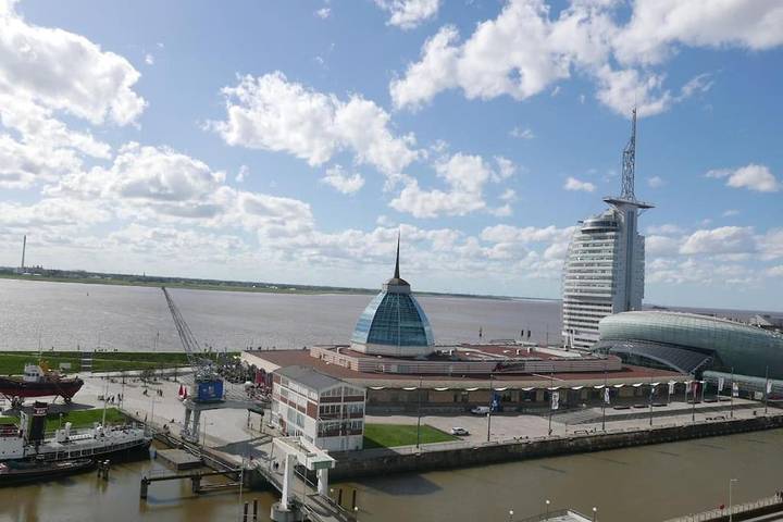Ferienwohnung mit Meerblick für 2 Personen, mit Balkon und Ausblick sowie Seeblick