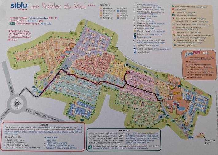 Camping pour 4 personnes, avec terrasse ainsi que sauna et piscine à Valras-Plage - 2