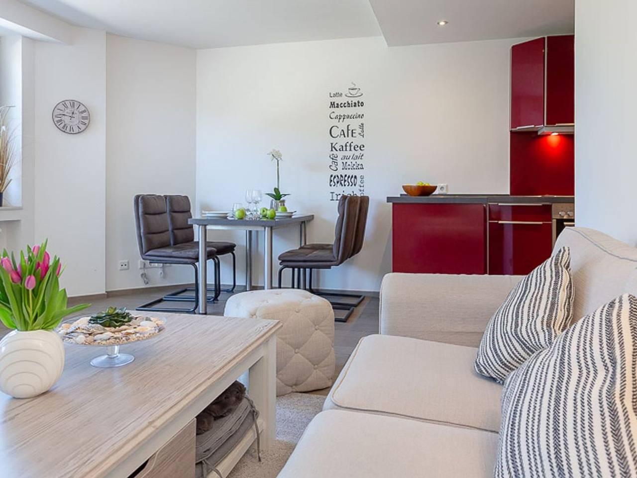 Ganze Ferienwohnung, Coastline - Modernes 2-Zimmerappartement, wenige Minuten von City und Strand entfernt. in Westerland, Sylt (Gemeinde)