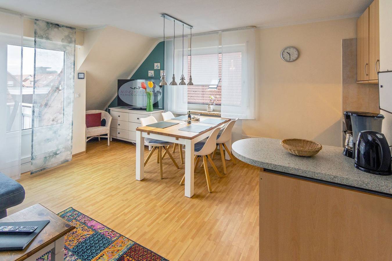 Ganze Wohnung, Ferienwohnung ruhig und strandnah für bis zu 4 Personen 64 m² in Strand Norddeich, Norddeich