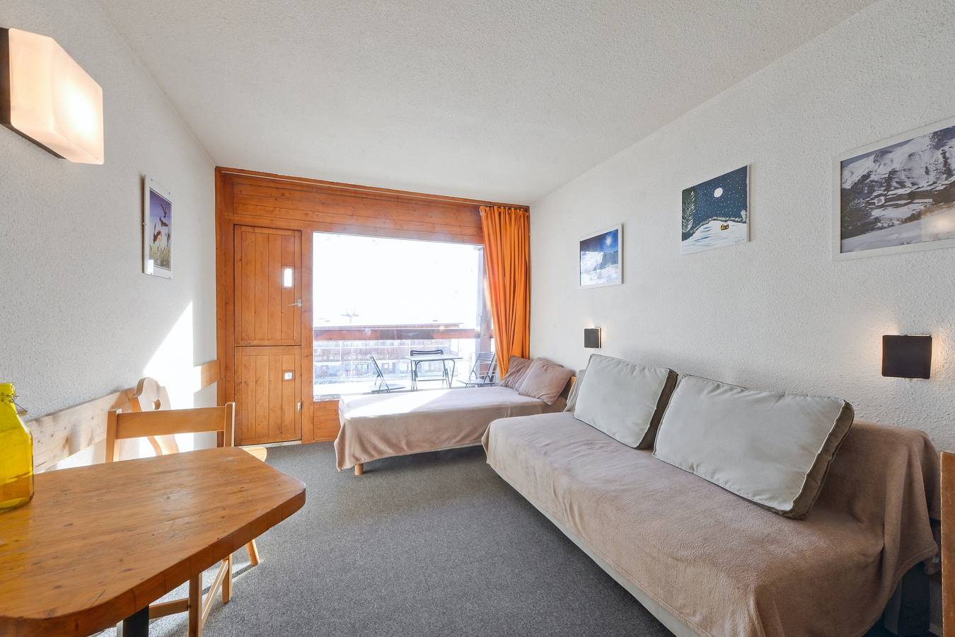 Ganzes Studio, Charmantes Studio in Arcs 2000, 28 m², Bergblick + Balkon in Les Arcs, Bourg-Saint-Maurice