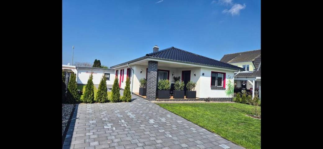Ferienhaus für 4 Personen, mit Terrasse und Garten sowie Ausblick