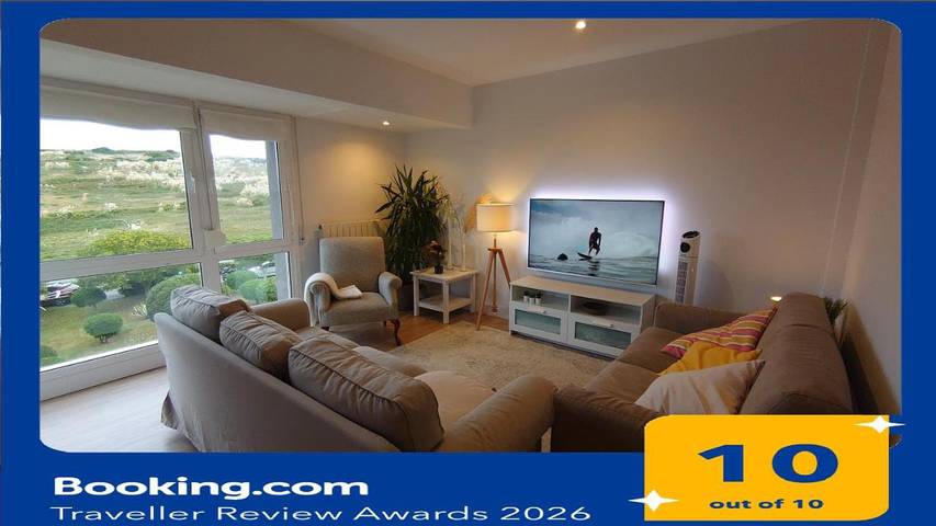 Apartamento para 4 personas, con vistas y jardín en Sopelana