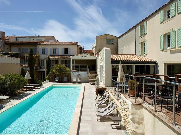 Hôtel pour 2 personnes, avec Terrasse et Jardin ainsi que Piscine et Vue