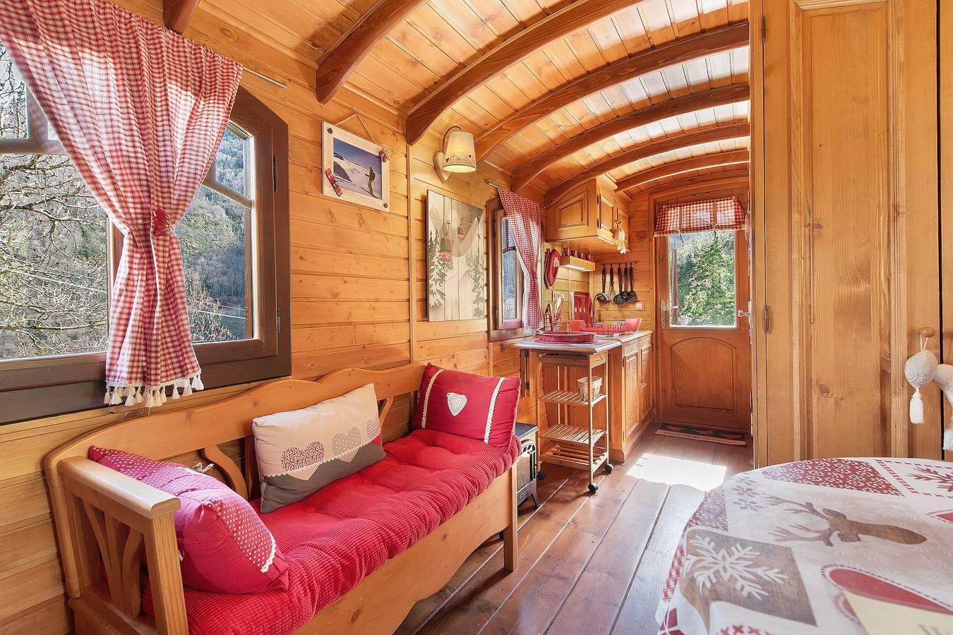 Nuit Bohème in den Bergen – Roulotte Ancolie Gavarnie in Gèdre, Nationalpark Pyrenäen