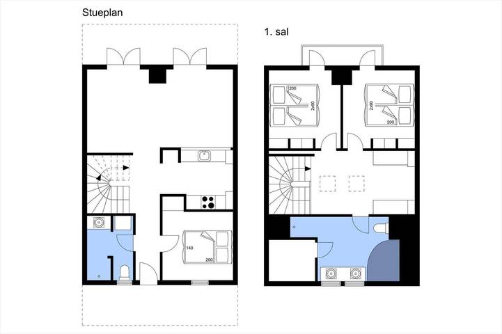 Ferienhaus für 6 Personen, mit Pool und Sauna sowie Balkon und Whirlpool auf Seeland - 4
