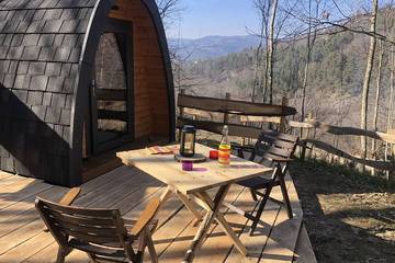 Cottage pour 2 personnes, avec terrasse à Nozières