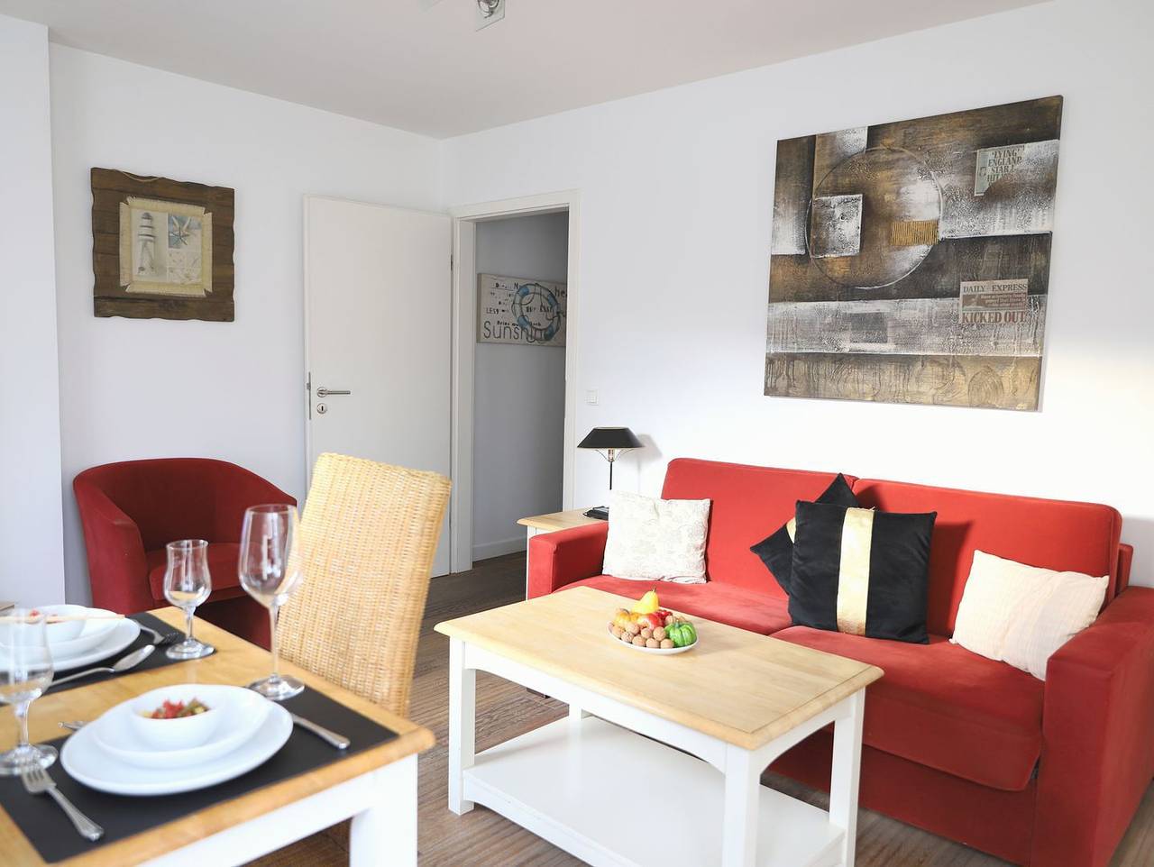 Ganze Wohnung, Komfortables 2-Zi.-App. mit Klimaanlage, Terrasse und Stellplatz in Westerland in Westerland, Sylt (Gemeinde)