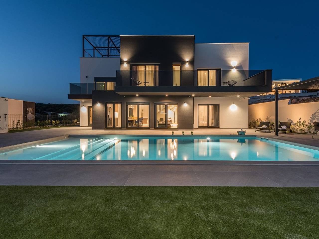 Ferienvilla "Villa Aria" mit Whirlpool in Novalja, Otok Pag
