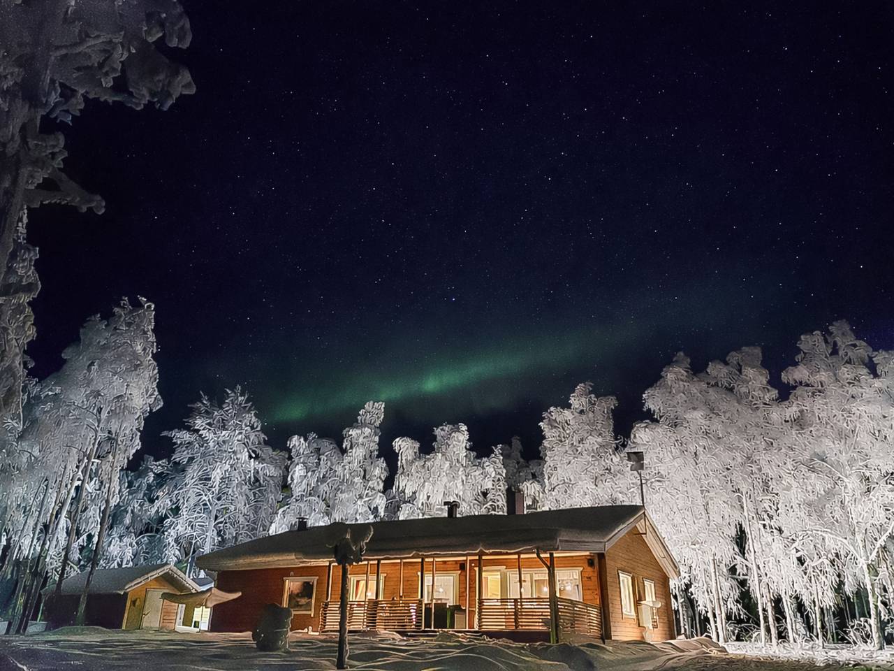 Oravajärven talo (ent. suomela) in Lappland