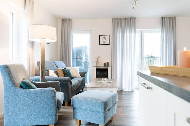 Ferienwohnung für 4 Personen, mit Balkon und Sauna in Schillig