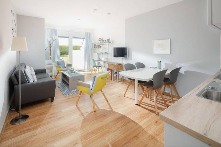 Ferienwohnung für 4 Personen, mit Ausblick und Garten auf Juist