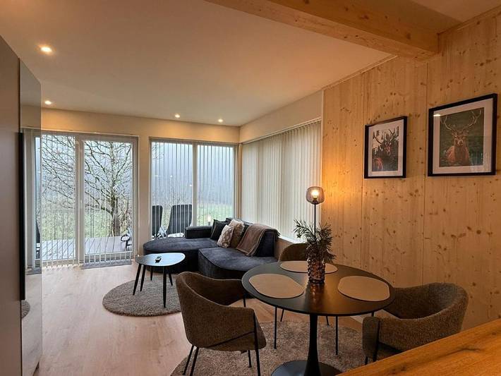 Ferienhaus für 2 Personen, mit Terrasse und Sauna sowie Ausblick in Flörsbachtal