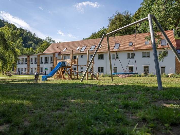 Ferienwohnung für 6 Personen, mit Terrasse und Garten sowie Sauna in Falkenstein/Harz