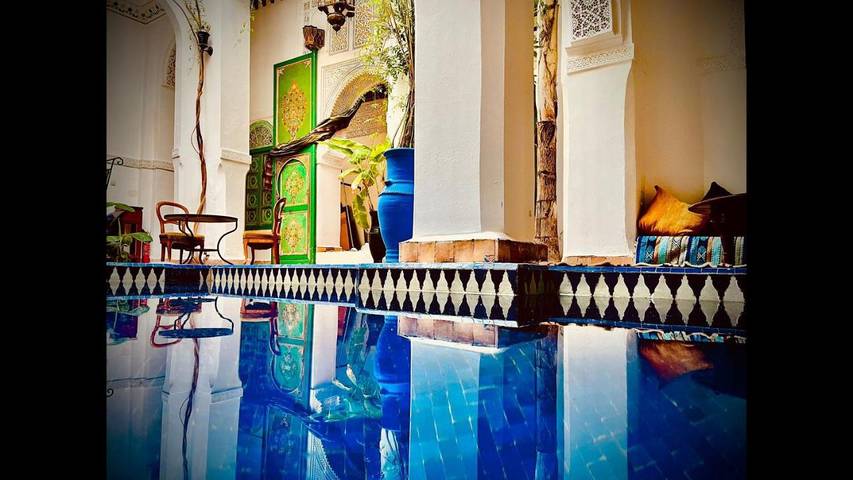 Alojamiento y desayuno para 2 personas, con terraza en Marrakech