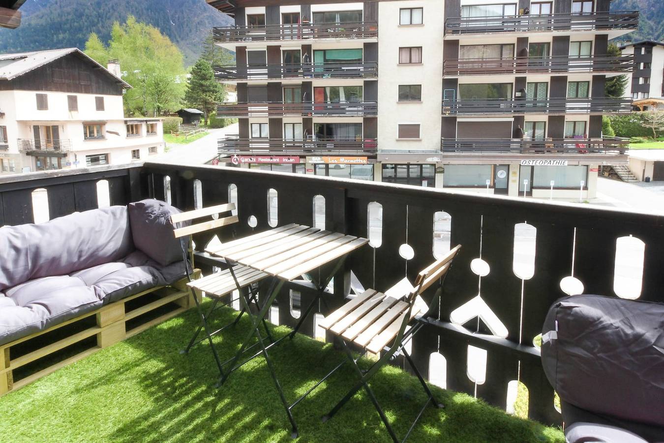 Studio entier, Les Dryades - Rénové - Balcon avec vue Mt.Blanc in Les Houches, Massif du Mont-Blanc