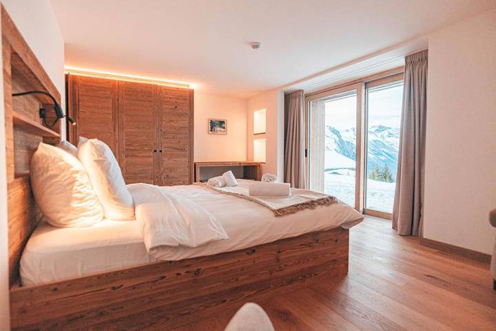 Hôtel pour 2 personnes, avec Balcon et Terrasse ainsi que Jardin et Vue à Nendaz