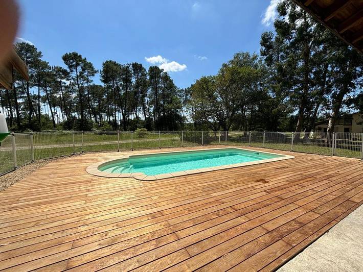 Tente pour 4 personnes, avec jardin ainsi que piscine et vue dans les Landes - 3